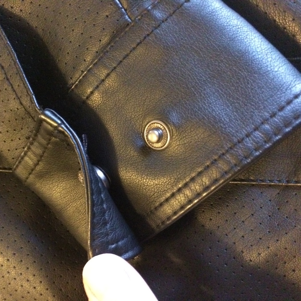 Guess Faux Leather Moto Jacket - Picture 7 of 8